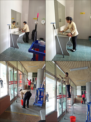 技能競賽勤交流，同臺競技展風采——南強物業(yè)派員參加學生公寓與環(huán)境服務中心保潔服務技能競賽